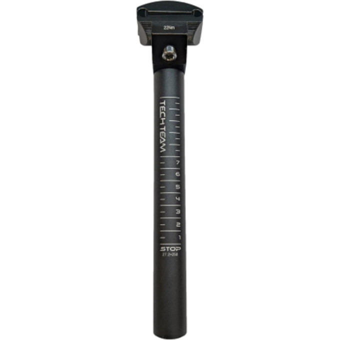 Подседельный штырь TECH TEAM 27,2x250 mm, алюминиевый с креплением, черный JS-609 NN010131
